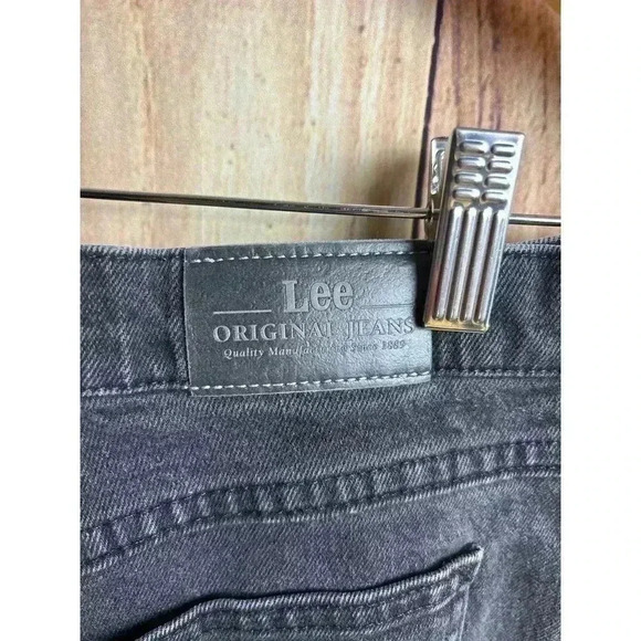 Vintage Lee Jeans Black Wash Women's Size 6 READ DESCRIPTION - Picture 5 of 10
